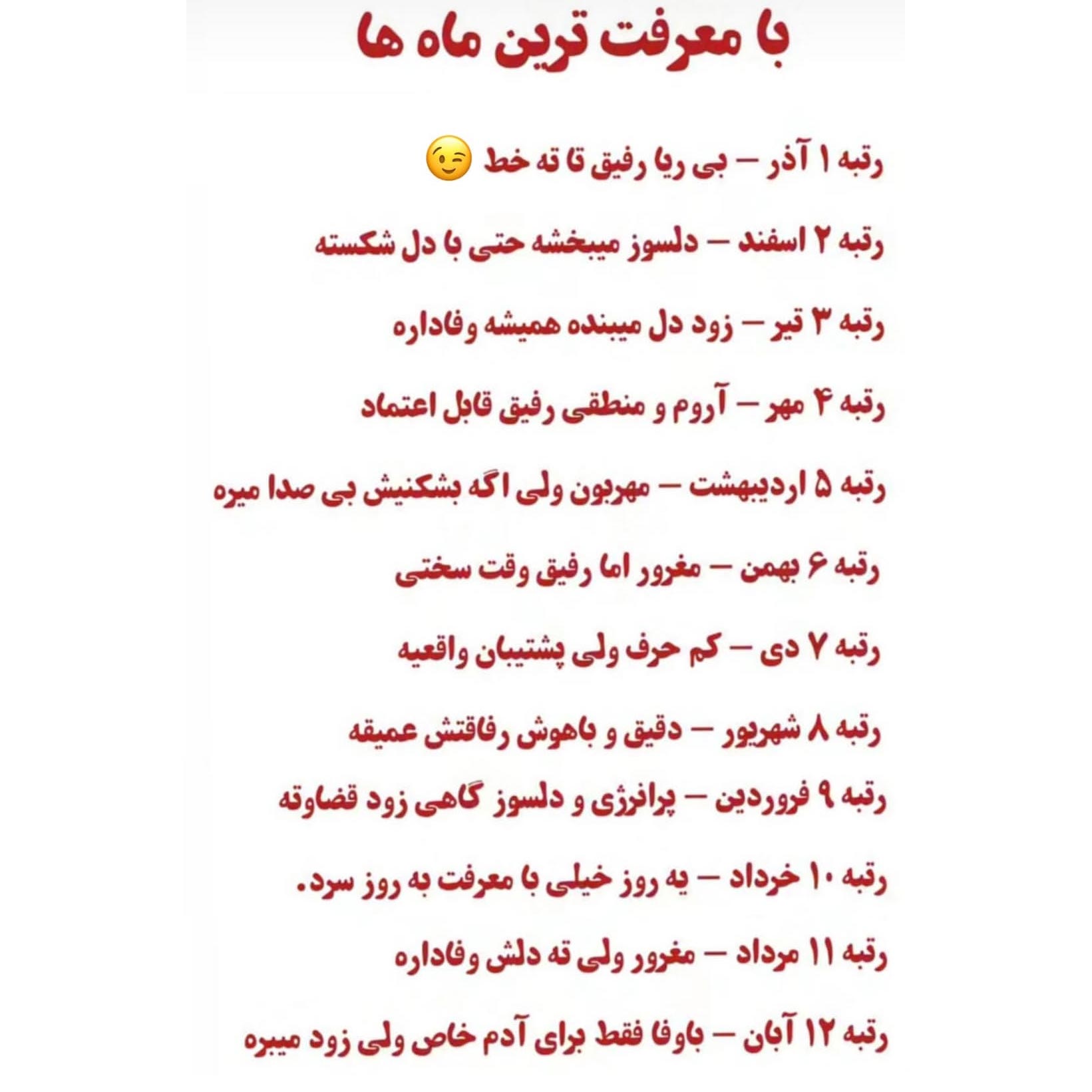 با معرفت ترین ماه ها بر اساس ماه تولد متولدین