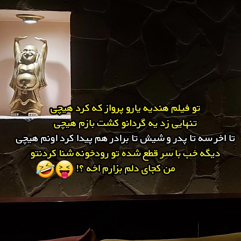 تو فیلم هندیه یارو پرواز که کرد هیچی تنهایی زد یه گردانو کشت
