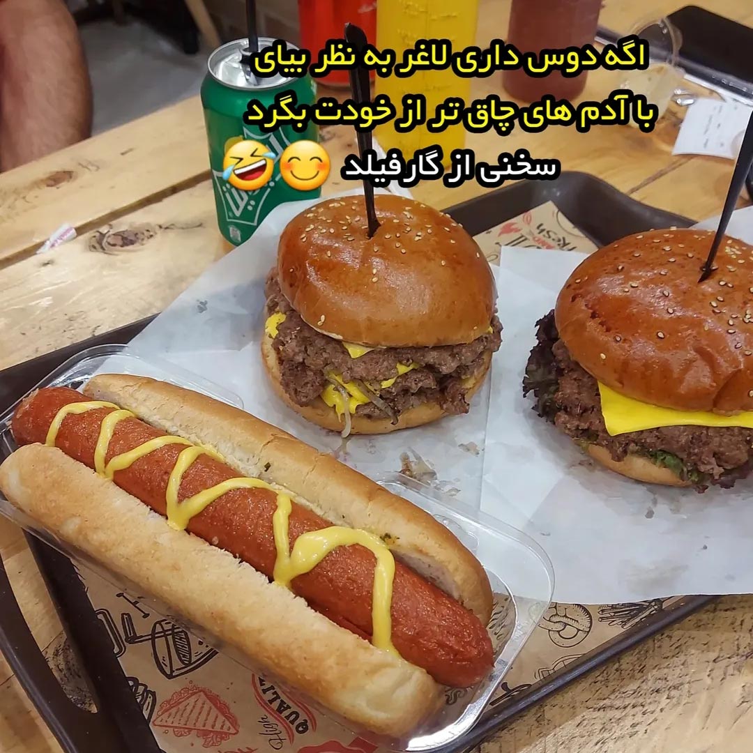 جمله معروف گارفیلد – اگه دوس داری لاغر به نظر بیای