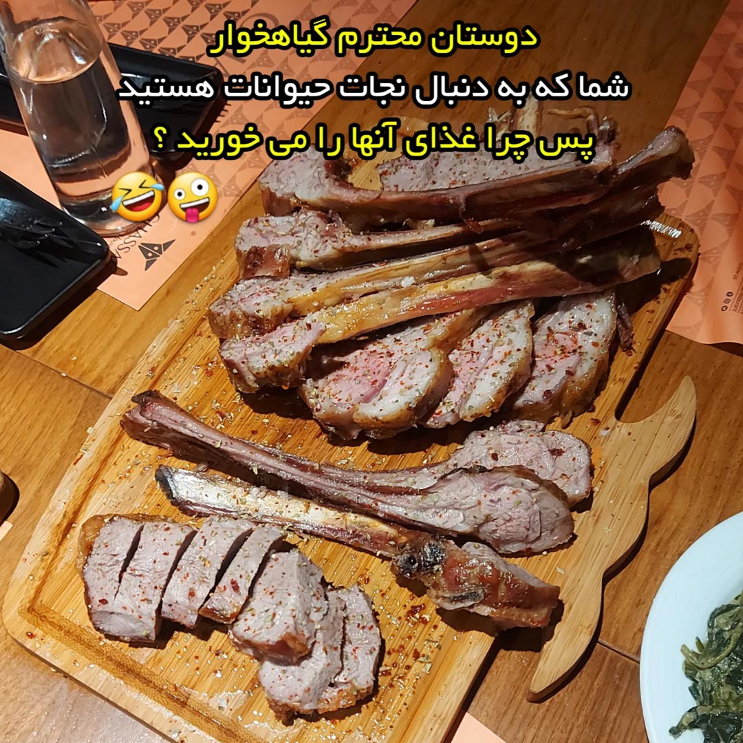 دوستان محترم گیاهخوار شما که به دنبال نجات حیوانات هستید