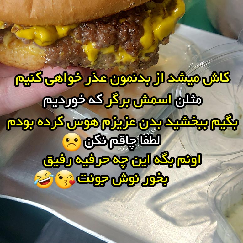 لطفا چاقم نكن بدن هم بگه اين چه حرفيه رفيق بخور نوش جونت