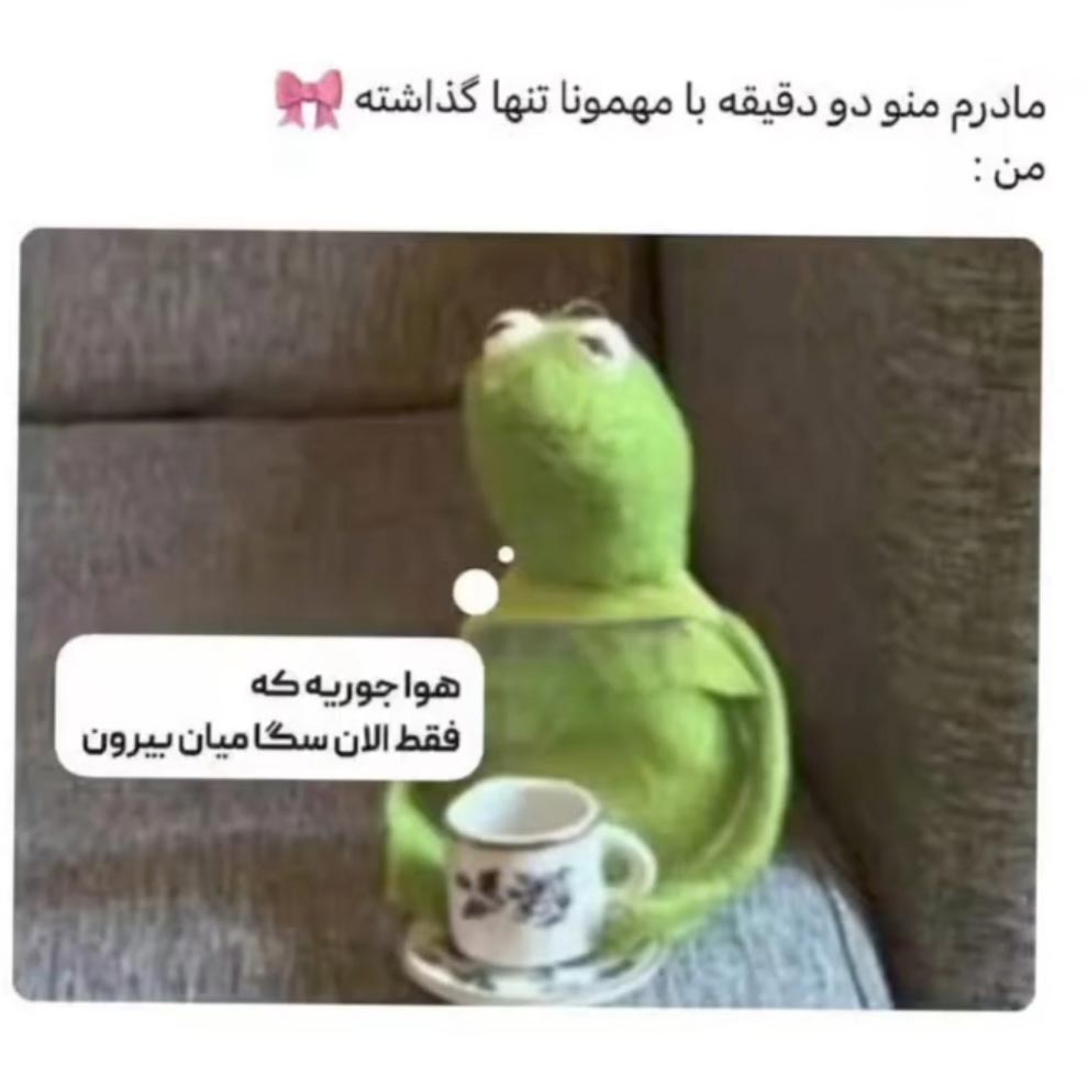 مادرم منو دو دقیقه با مهمونا تنها گذاشته شستم گذاشتمشون کنار