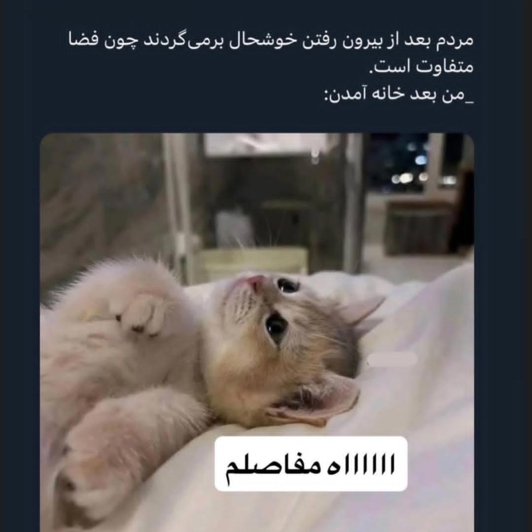 من بعد خانه آمدن آه مفاصلم