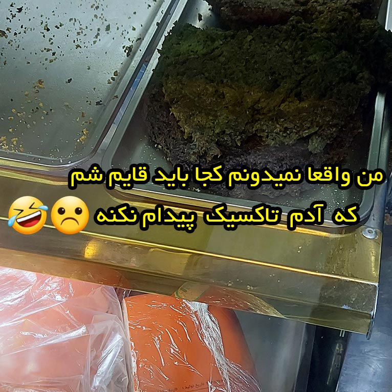 من واقعا نمیدونم کجا باید قایم شم که آدم تاکسیک پیدام نکنه