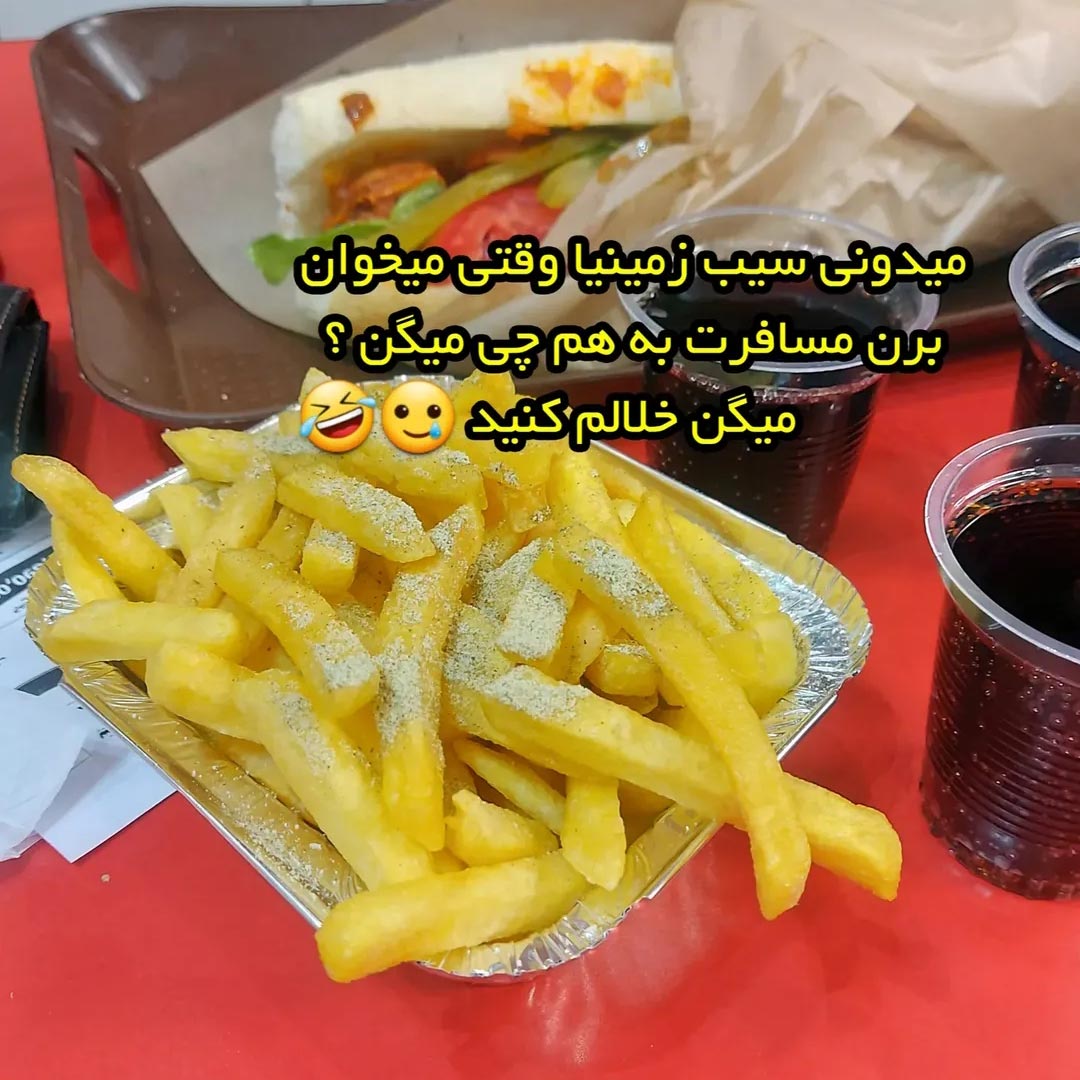 میدونی سیب زمینیا وقتی میخوان برن مسافرت به هم چی میگن ؟