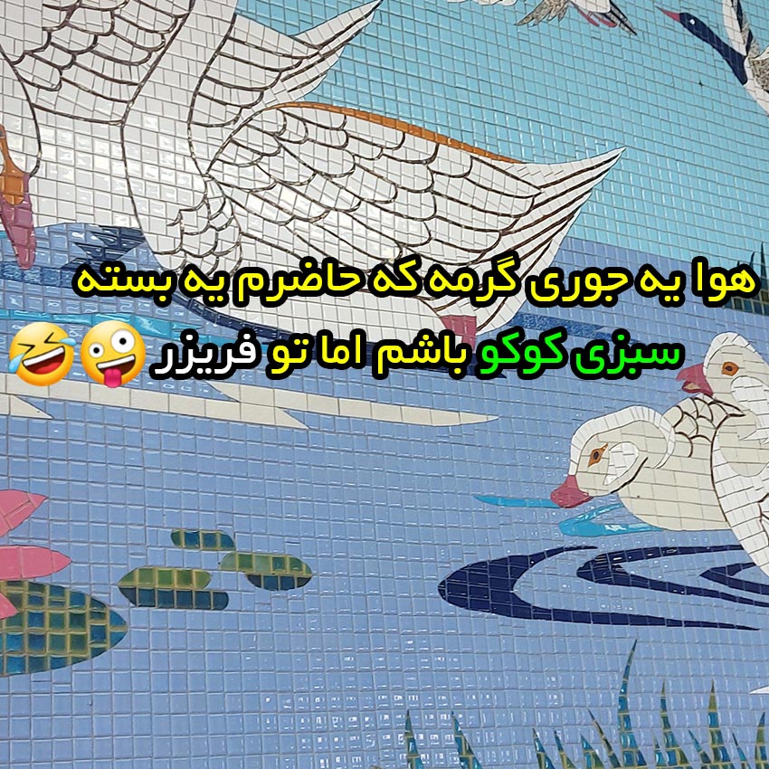 هوا یه جوری گرمه که حاضرم یه بسته سبزی کوکو باشم اما تو فریزر