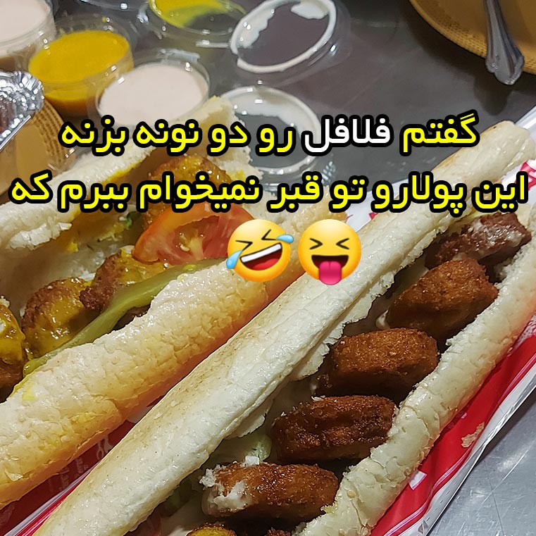 گفتم فلافل رو دو نونه بزنه این پولارو تو قبر نمیخوام ببرم که